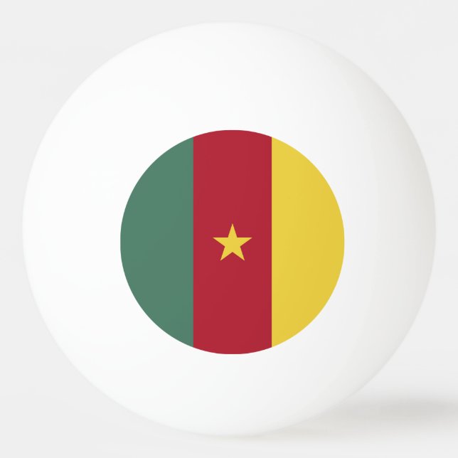 Bolinha De Ping Pong Bandeira dos Camarões (Frente)