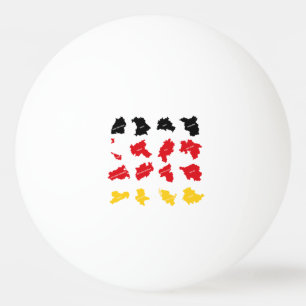 Bolinha De Ping Pong Bandeira dos Estados Alemães
