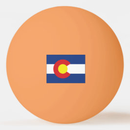 Bolinha De Ping Pong Bandeira e mapa do estado de Colorado