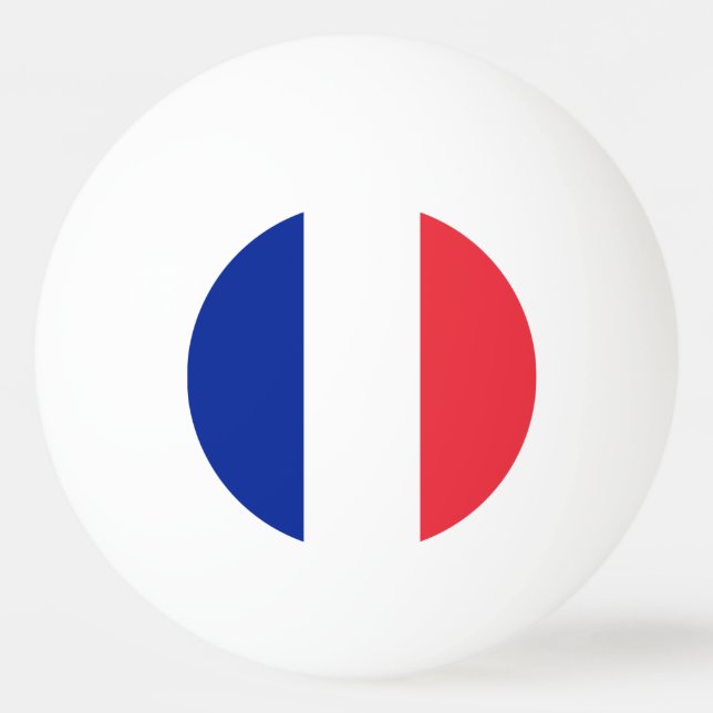 Bolinha De Ping Pong Bandeira França (Verso)