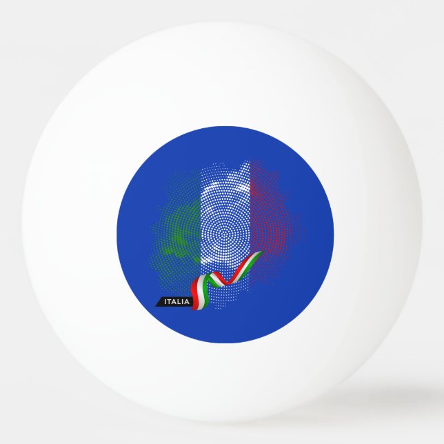 Bolinha De Ping Pong bandeira italiana (Frente)