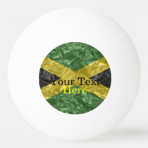 Bolinha De Ping Pong Bandeira jamaicana - enrugada