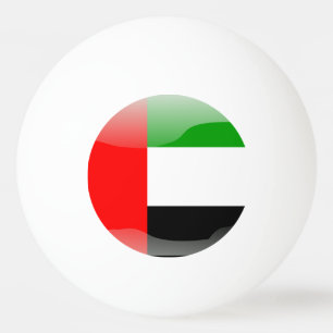Bolinha De Ping Pong Bandeira lustrosa de United Arab Emirates