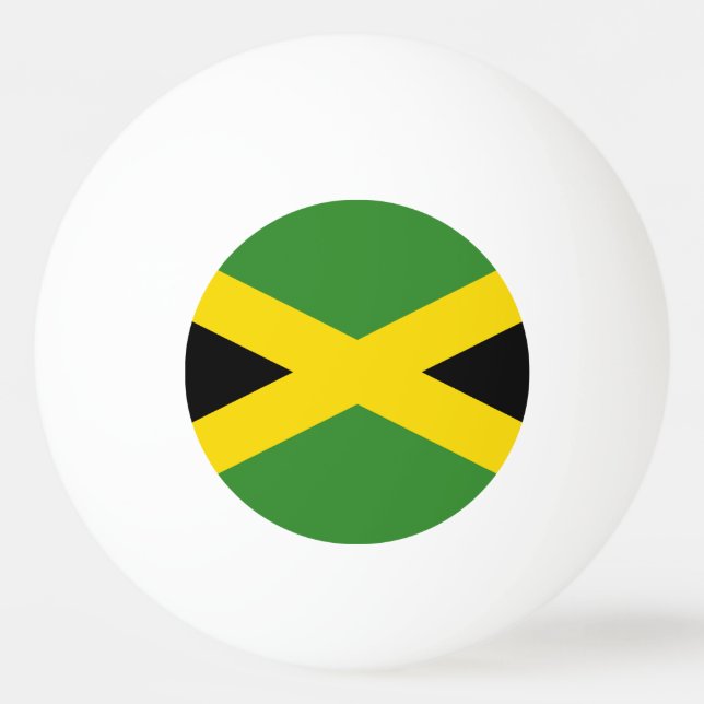 Bolinha De Ping Pong Bandeira nacional da Jamaica (Frente)