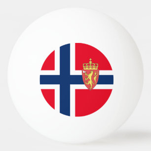Bolinha De Ping Pong Bandeira norueguesa