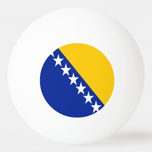 Bolinha De Ping Pong Bandeira Patriótica da Bósnia-Herzegovina (Verso)