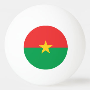 Bolinha De Ping Pong Bandeira Patriótica de Burkina Faso