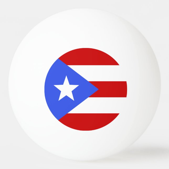 Bolinha De Ping Pong bandeira Porto Rico (Frente)