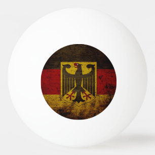Bolinha De Ping Pong Bandeira preta de Alemanha do Grunge