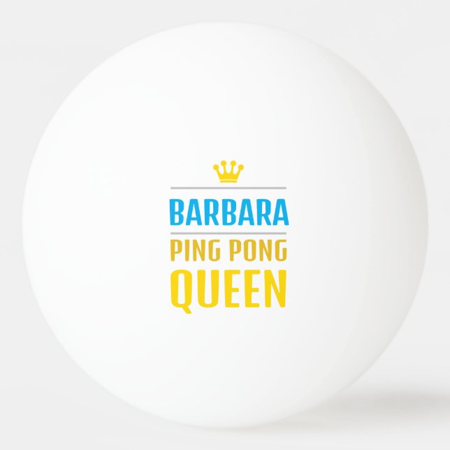 Bolinha De Ping Pong Barbara (Frente)