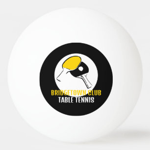 Bolinha De Ping Pong Bat Design, Mesa Tênis Club