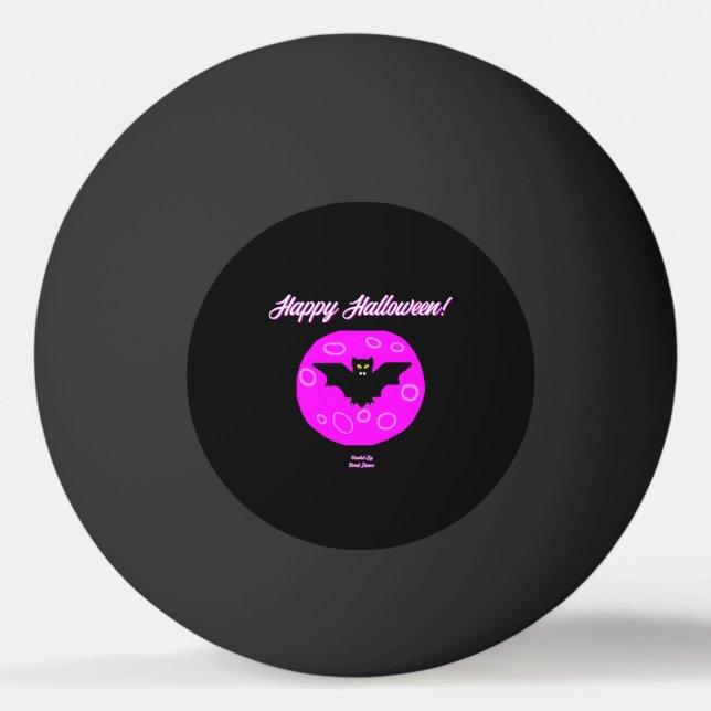 Bolinha De Ping Pong Bat Ping Pong Ball Halloween (Frente)