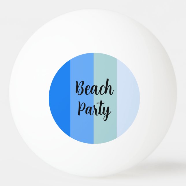 Bolinha De Ping Pong Beach Vibes, Blue Stripes (Frente)