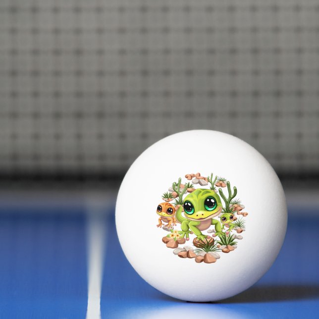 Bolinha De Ping Pong Bebê Geckos Personagens de desenho animados (Líquido)