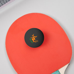 Bolinha De Ping Pong Beer Preta do Nome da Equipe do Jogador Personaliz