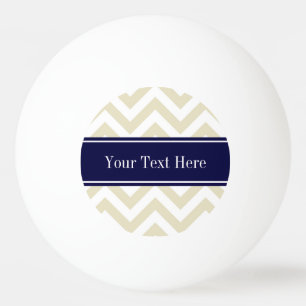 Bolinha De Ping Pong Beige Lg Chevron Marinho Blue Name Monograma