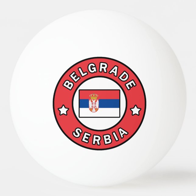 Bolinha De Ping Pong Belgrado Sérvia (Frente)