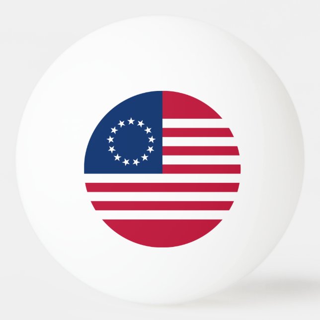 Bolinha De Ping Pong Betsy Ross American Flag (Verso)
