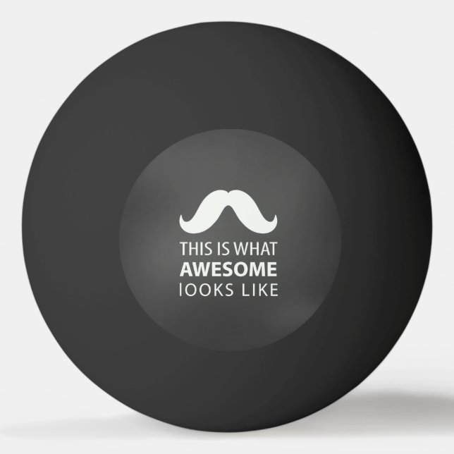 Bolinha De Ping Pong Bigode Incrível (Frente)