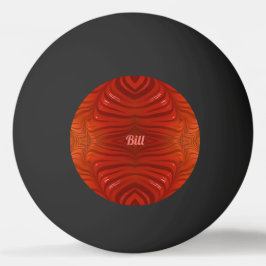 Bolinha De Ping Pong BILL ~ Tangerine Laranja Vermelho ~