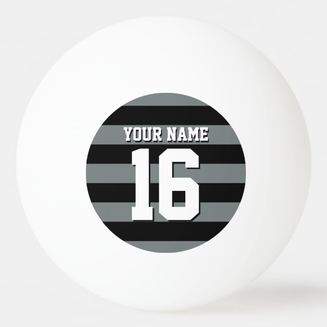 Bolinha De Ping Pong Black Charmalle Team Jersey Preppy Stripe (Frente)