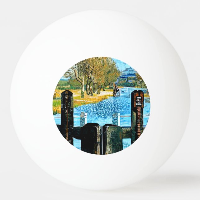 BOLINHA DE PING PONG BLOQUEIO DE NARROWBOAT (Frente)