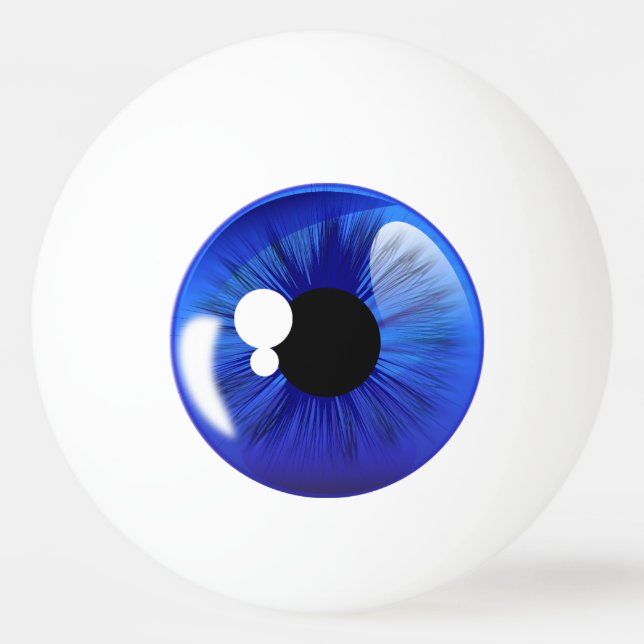Bolinha De Ping Pong Blue Eye Ball Iris Funny Novelly Ping Ball (Frente)