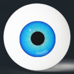 Bolinha De Ping Pong Blue Iris Eyeball<br><div class="desc">Íris azul globo ocular em cada lado ou apenas num lado,  manter ou apagar</div>