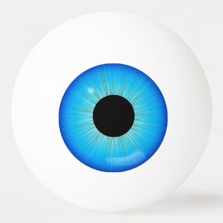 Bolinha De Ping Pong Blue Iris Eyeball