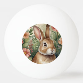Bolinha De Ping Pong Blush Blooms e Bunny Sonhos Ping Pong Ball