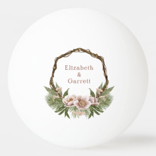 Bolinha De Ping Pong Boho Floral Twig Wreath Wedding