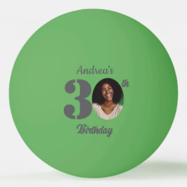 Bolinha De Ping Pong Bold 30th Birthday Party Photo