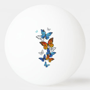Bolinha De Ping Pong Borboletas voadoras Morpho e Monarca