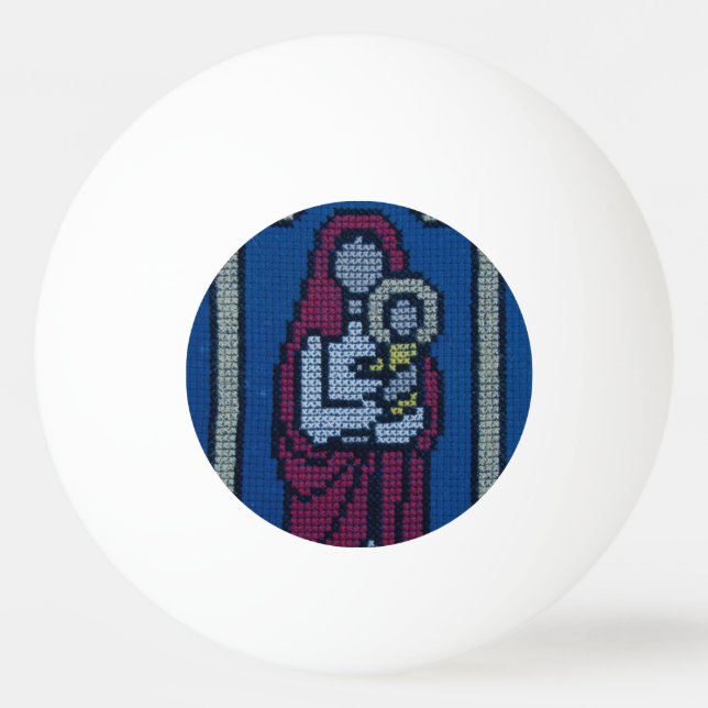 Bolinha De Ping Pong Bordado cristão (Frente)