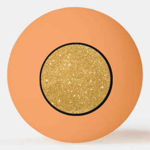 Bolinha De Ping Pong Brilhantes Dourados