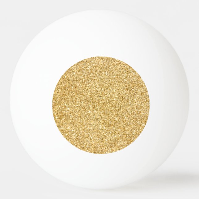 Bolinha De Ping Pong Brilho Dourado do falso elegante (Frente)