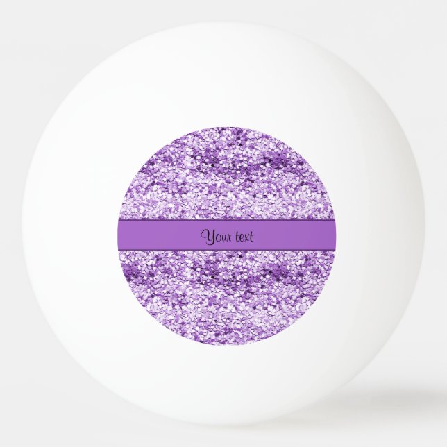 Bolinha De Ping Pong Brilho roxo Sparkly (Frente)