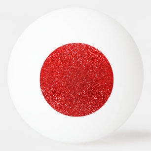 Bolinha De Ping Pong Brilho vermelho de néon