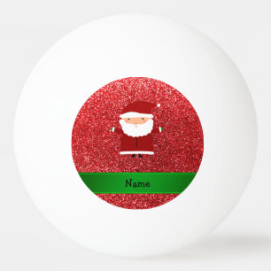 Bolinha De Ping Pong Brilho vermelho personalizado do papai noel