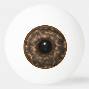 Bolinha De Ping Pong Brown Eyeball