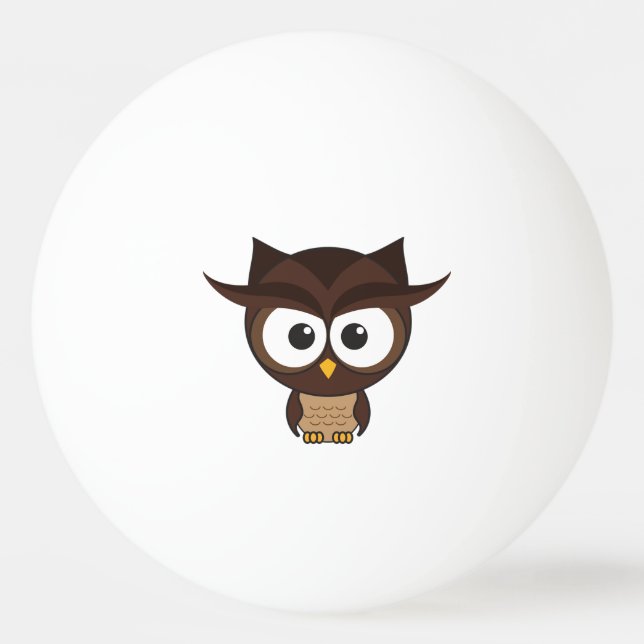 Bolinha De Ping Pong Brown Owl (Frente)
