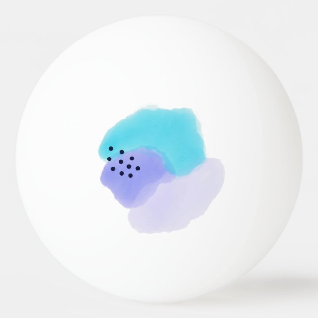 Bolinha De Ping Pong Brushstrokes de Aquarela (Frente)