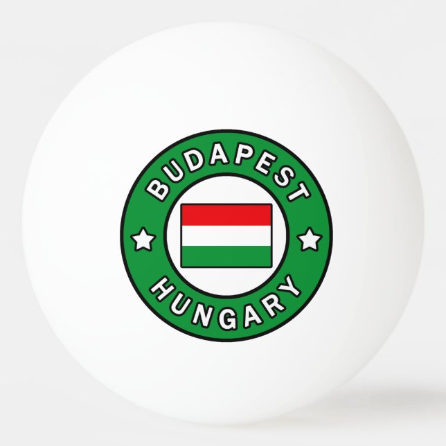 Bolinha De Ping Pong Budapest Hungria (Frente)