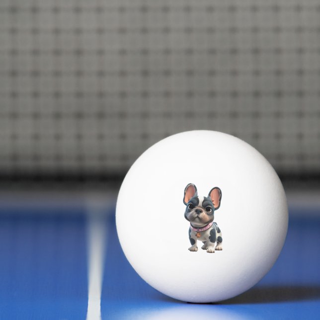 Bolinha De Ping Pong Bulldog Francês (Líquido)