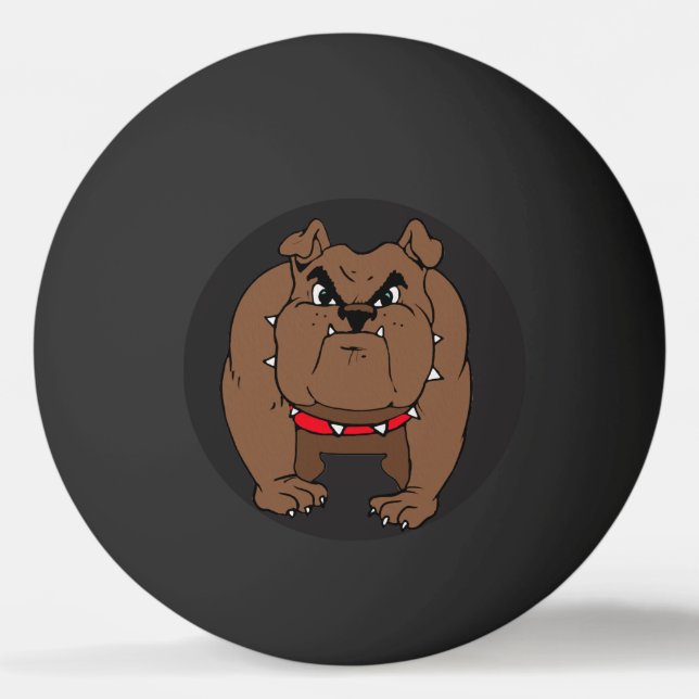 Bolinha De Ping Pong Bulldog Zangado (Frente)