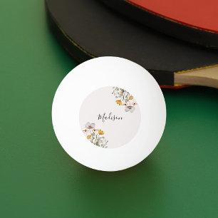 Bolinha De Ping Pong Buquê de Flores Selvagens Personalizado