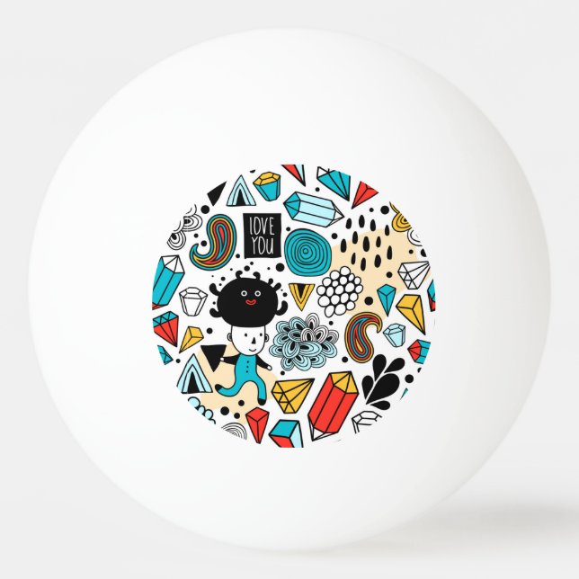 Bolinha De Ping Pong Cabeça louca (Frente)