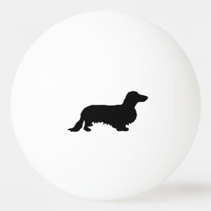 Bolinha De Ping Pong Cabelo Longo Dachshund - Silhouette 1