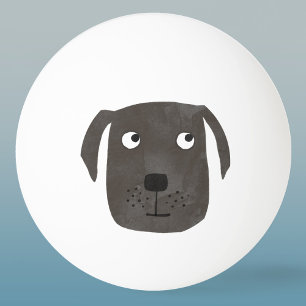 Bolinha De Ping Pong Cachorro-Tronco Negro-Labrador
