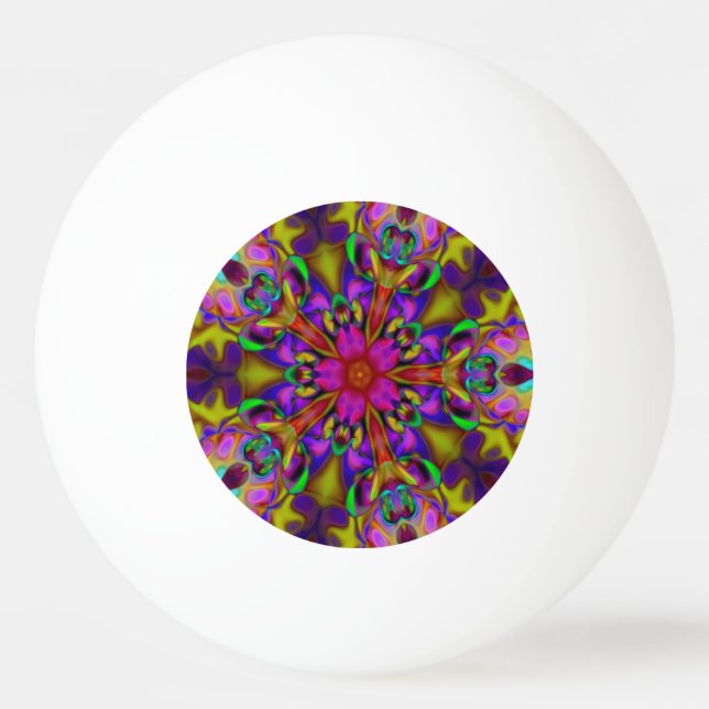 Bolinha De Ping Pong Caleidoscópio Apofílise Fractal II (Verso)